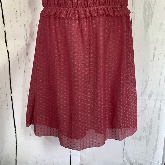 Ella Moon  Ruffle ,  Mini Dress, Mauve, M - Picture 3 of 8